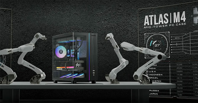 Gamdias Atlas M4: el chasis fish tank que cambia tus montajes