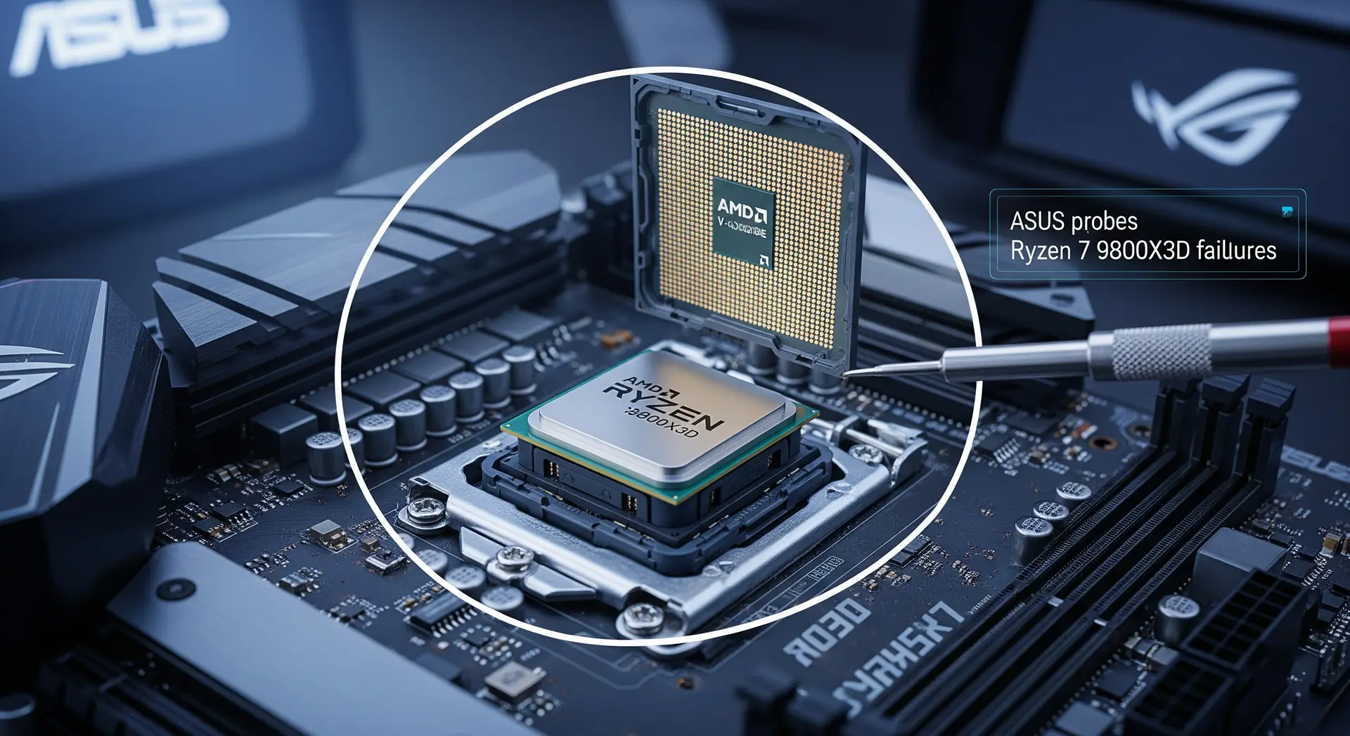 🚨 Alertan sobre fallos críticos en el Ryzen 7 9800X3D al usarlo con placas base ASUS de serie 800: ¿Qué está pasando?