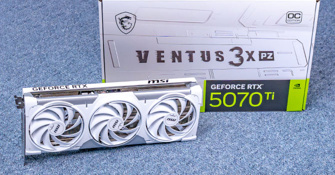 MSI RTX 5070 Ti Ventus 3X PZ: Diseño limpio y rendimiento avanzado con GDDR7