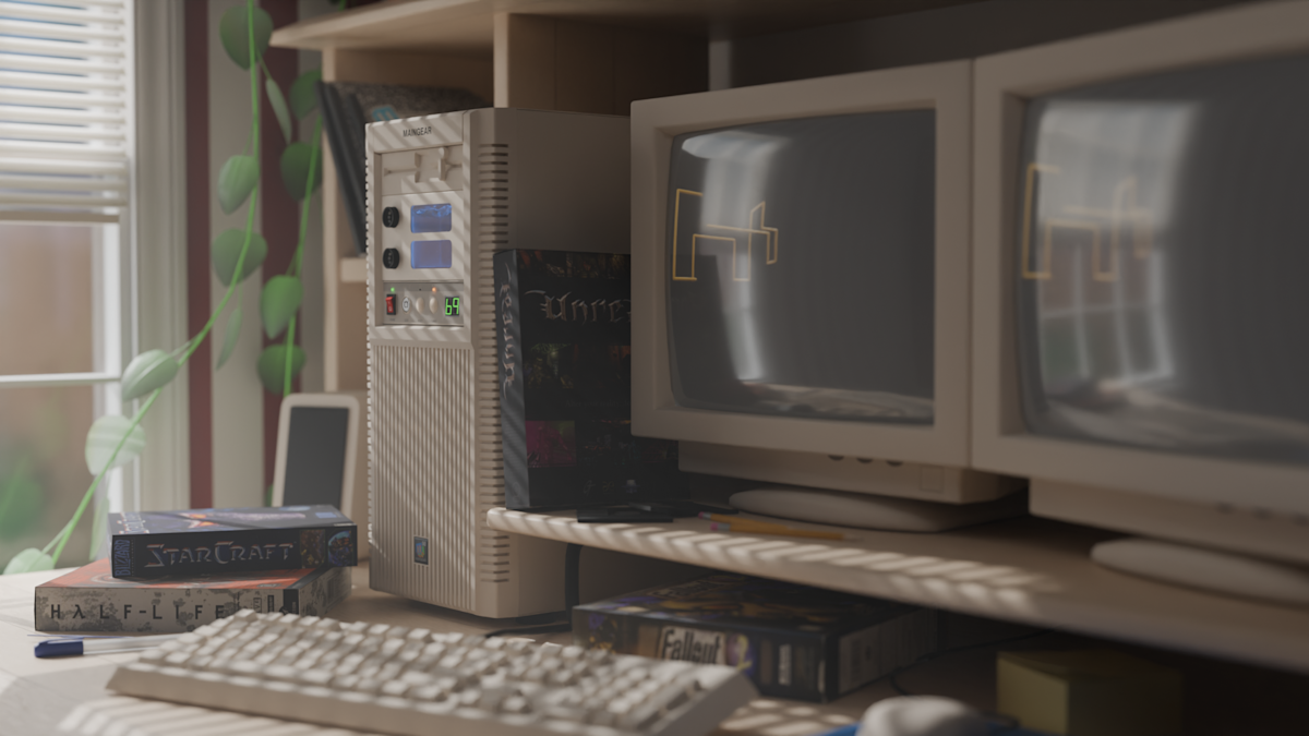 PC retro de los 90 que arrasa con AAA actuales: el Retro98 de Maingear