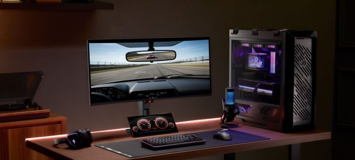 Asus estrena monitores ROG: ultrawide OLED curvo y táctil compacto