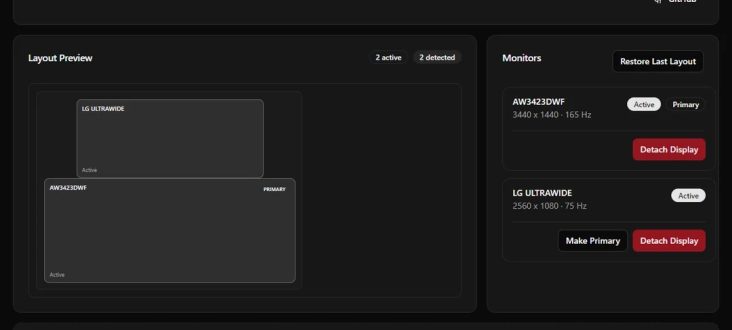 Monarch revoluciona el control de varios monitores en Windows